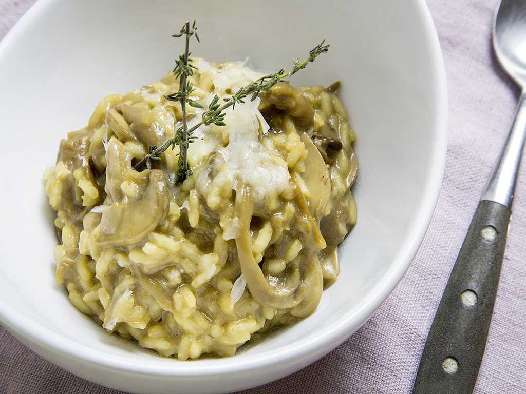 Receta de arroz con setas cursos de cocina A Punto en Madrid