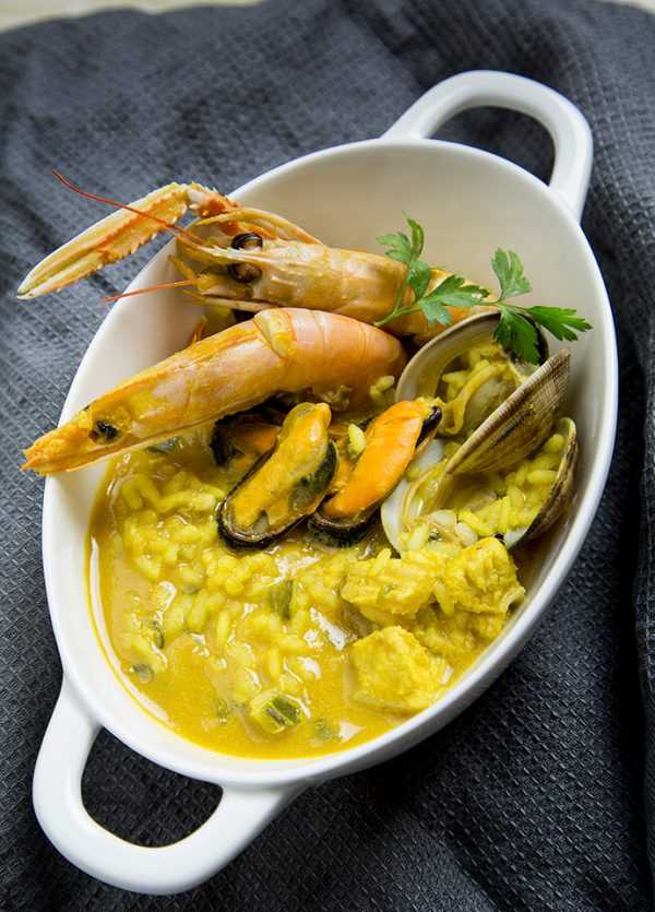 Arroz caldoso de mar, receta de A. punto