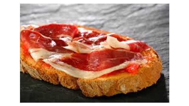 Bread with Tomato and Iberico Ham