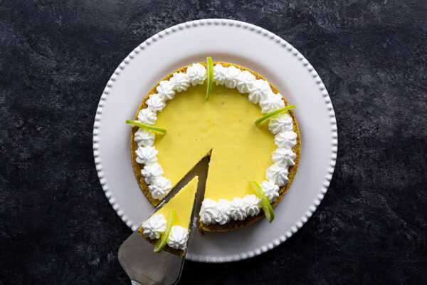 cheese cake de lima para preparar en verano y en cursos de cocina en Madrid centro