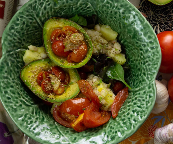Aguacates picantes al horno