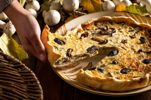 Curso de cocina vegetariana casera quiche de verduras