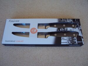 CUCHILLOS MASTER CHEF  X 2 STEAK KNIFE 11.3CM 4,5