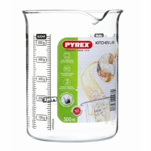 JARRA MEDIDOR VIDRIO 500ML PRYREX