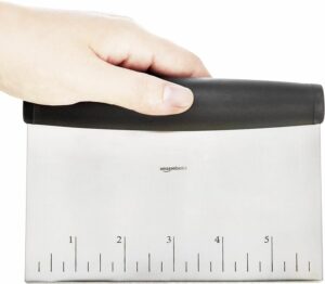 RASQUETA ACERO INOXIDABE CON EMPUÑADURA  CONTORNEADA